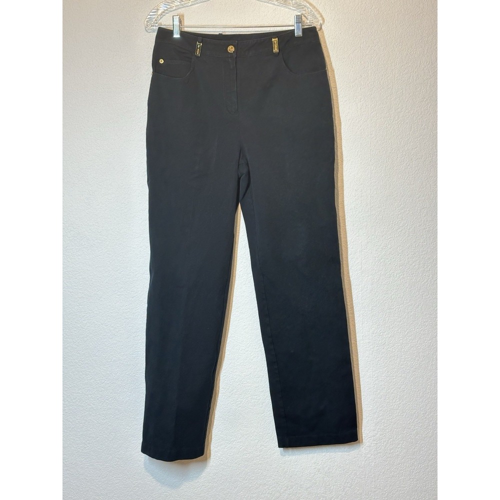 St. John Collection BLACK Jeans Casual Stretch Measure 30 X 30‎ Straight Leg